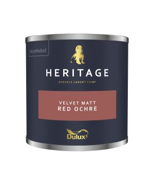 Dulux Heritage Red Ochre 125ml matt emulsion paint tester pot