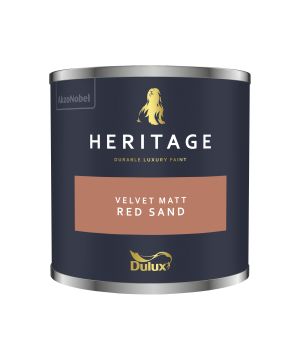 Dulux Heritage Red Sand 125ml interior matt emulsion paint tester pot