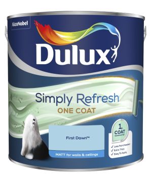 Dulux Simply Refresh One Coat Matt Emulsion Paint in First Dawn, 2.5L