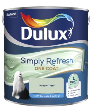 Dulux Simply Refresh One Coat Matt Emulsion Paint in Willow Tree, 2.5L tin