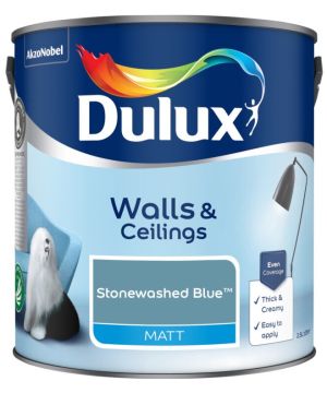 Dulux Matt Emulsion Paint Stonewashed Blue 2.5L
