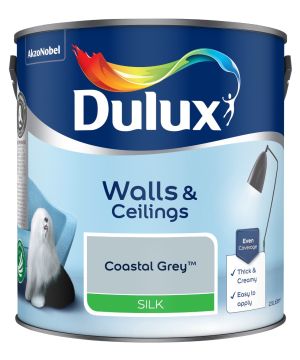 Dulux Coastal Grey 2.5L Silk Emulsion Paint tin