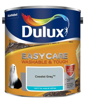 Dulux Easycare Washable & Tough Matt Emulsion Coastal Grey 2.5L tin