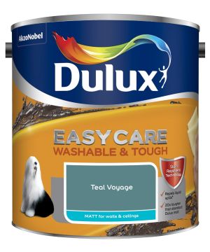 Dulux Easycare Washable & Tough Matt Emulsion - Teal Voyage - 2.5L