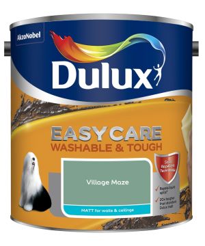 Dulux Easycare Washable and Tough Matt Emulsion Village Maze 2.5L paint tin