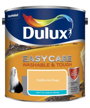 Dulux Easycare Washable and Tough Matt Emulsion California Days 2.5L paint tin