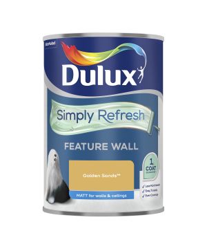 Dulux Simply Refresh Feature Wall Matt Paint in Golden Sands, 1.25L tin