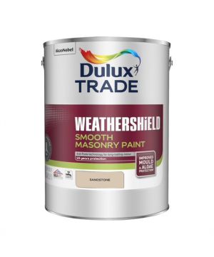 Dulux Trade Weathershield Smooth Masonry Paint in Sandstone, 5L