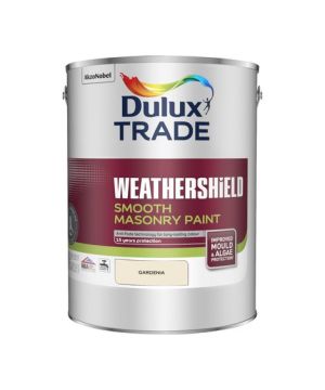Dulux Trade Weathershield Smooth Masonry Paint - Gardenia - 5L