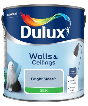 Dulux Bright Skies Silk Emulsion Paint 2.5L tin