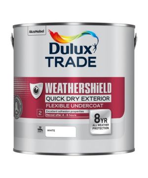 Dulux Trade Weathershield Quick Dry Exterior Flexible Undercoat 2.5L