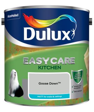 Dulux Easycare Kitchen Matt Emulsion Paint in Goose Down, 2.5L tin