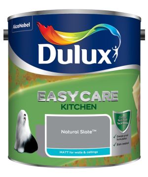 Dulux Easycare Kitchen Matt Emulsion Paint Natural Slate 2.5L tin