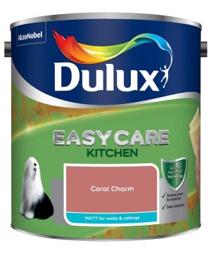 Dulux Easycare Kitchen Matt Emulsion Paint in Coral Charm, 2.5L