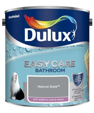 Dulux Easycare Bathroom Soft Sheen Paint Natural Slate 2.5L tin