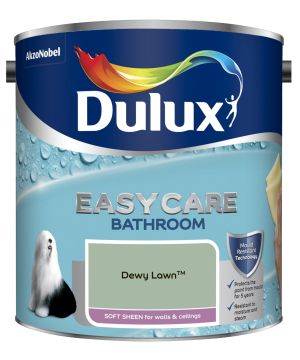 Dulux Easycare Bathroom Soft Sheen Emulsion in Dewy Lawn, 2.5L tin
