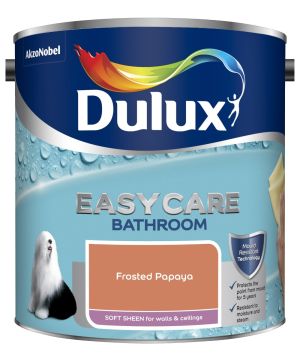 Dulux Easycare Bathroom Soft Sheen Paint in Frosted Papaya, 2.5L