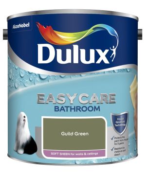 Dulux Easycare Bathroom Soft Sheen Paint in Guild Green, 2.5L