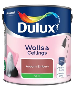 Dulux 2.5L Auburn Embers Silk Emulsion Paint tin