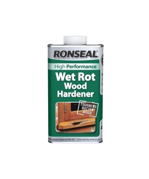 Ronseal Wet Rot Wood Hardener 500ml wood treatment tin