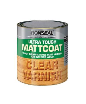 Ronseal Ultra Tough Mattcoat Varnish Clear Matt 750ml