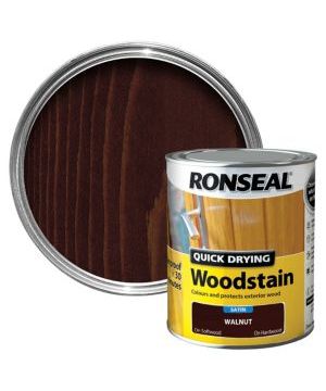 Ronseal Quick Drying Woodstain 750ml in Walnut Satin
