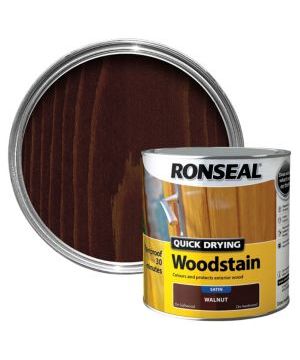 Ronseal Quick Drying Woodstain - Walnut Satin 2.5L