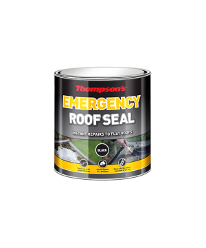 Thompson's Emergency Roof Seal, Black, 1L tin of heavy-duty waterproof sealant