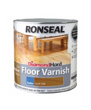 Ronseal Diamond Hard Floor Varnish Dark Oak Satin 2.5L