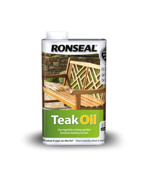 Ronseal Teak Oil 1L clear wood treatment