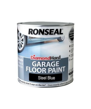 Ronseal Diamond Hard Garage Floor Paint in Steel Blue, 2.5L