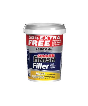 Ronseal Smooth Finish Multi Purpose Ready Mixed Wall Filler, 600g plus 50 percent free tub