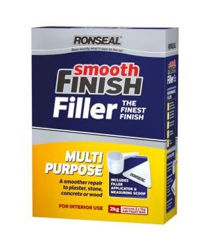 Ronseal Multi Purpose Powder Smooth Finish Filler - 2kg in white