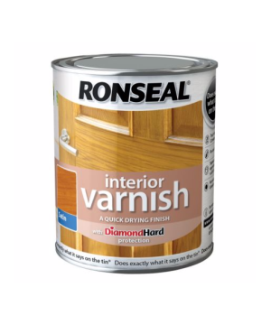 Ronseal Interior Diamond Hard Varnish Antique Pine Satin 750ml