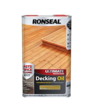 Ronseal Ultimate Decking Oil in Natural, 5L tin