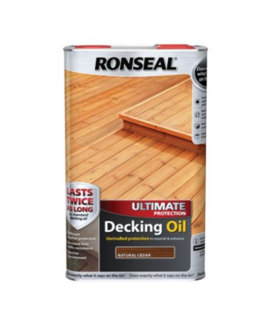 Ronseal Ultimate Decking Oil in Natural Cedar, 5L tin