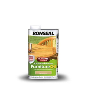 Ronseal Hardwood Garden Furniture Oil Natural Clear 500ml