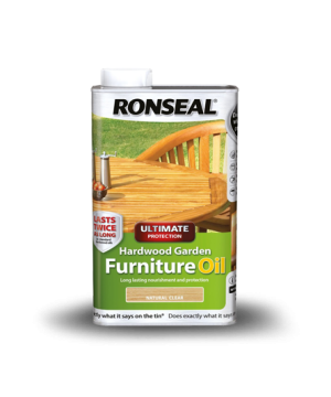 Ronseal Hardwood Garden Furniture Oil 1L in Natural Teak