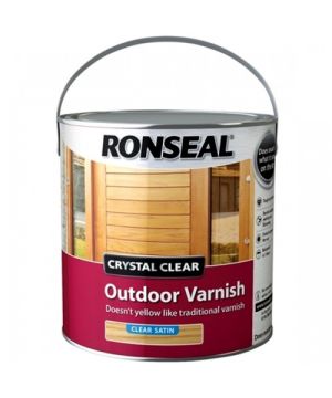 Ronseal Crystal Clear Outdoor Varnish 2.5L in Satin
