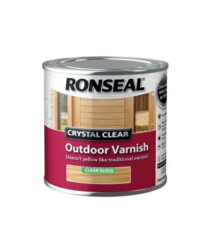 Ronseal Crystal Clear Outdoor Varnish 250ml in Clear Matt