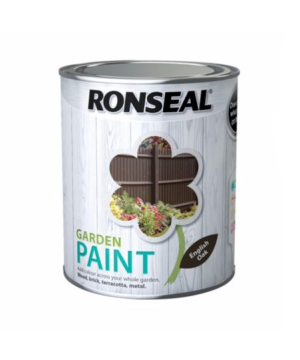 Ronseal Garden Paint English Oak 750ml water-based exterior paint