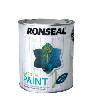 Ronseal Garden Paint Midnight Blue 750ml water-based multi-surface paint