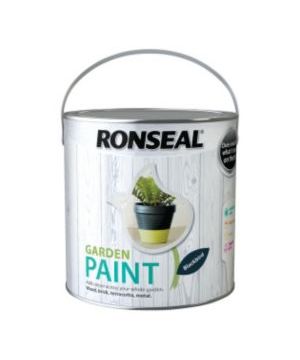 Ronseal Garden Paint in Blackbird 2.5L tin