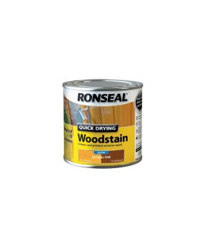 Ronseal Quick Drying Woodstain Natural Pine Satin 250ml tin
