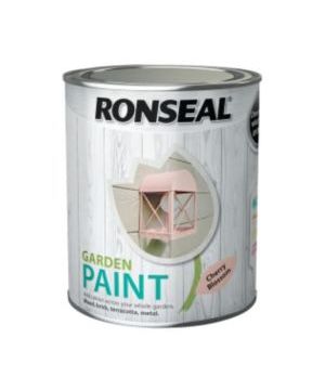 Ronseal Garden Paint Cherry Blossom 750ml water-based wood, brick, terracotta and metal paint