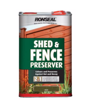 Ronseal Shed & Fence Preserver - Green - 5L