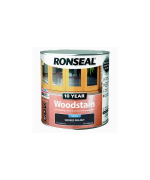 Ronseal 10 Year Woodstain 250ml in Smoked Walnut Satin