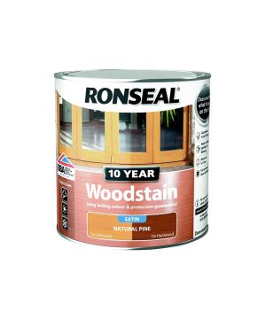 Ronseal 10 Year Woodstain 750ml Satin Natural Pine