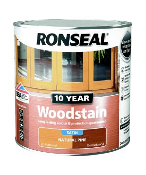 Ronseal 10 Year Woodstain 2.5L in Natural Pine Satin