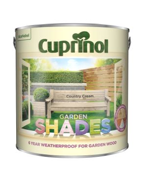 Cuprinol Garden Shades Country Cream 2.5L exterior wood paint in matt